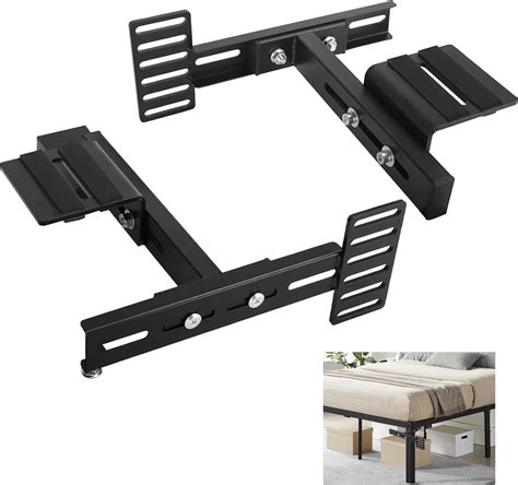 old style bed frame with black metal brackets|adjustable bed frame headboard brackets.